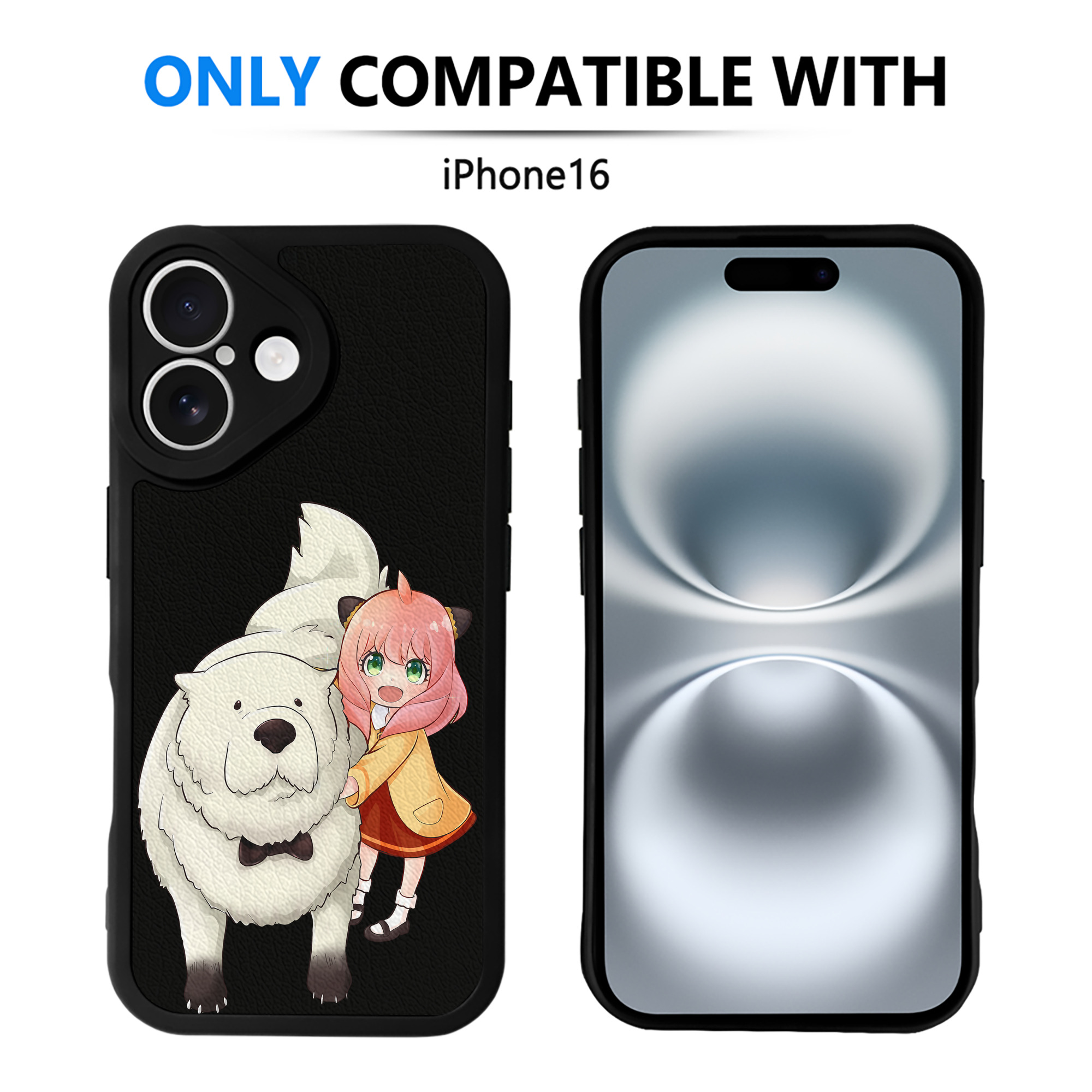 （画像用） SPY×FAMILY间谍家家酒 【iPhone 16シリーズ対応】シリコンスマホケース（レザー調） 材質：シリコン
